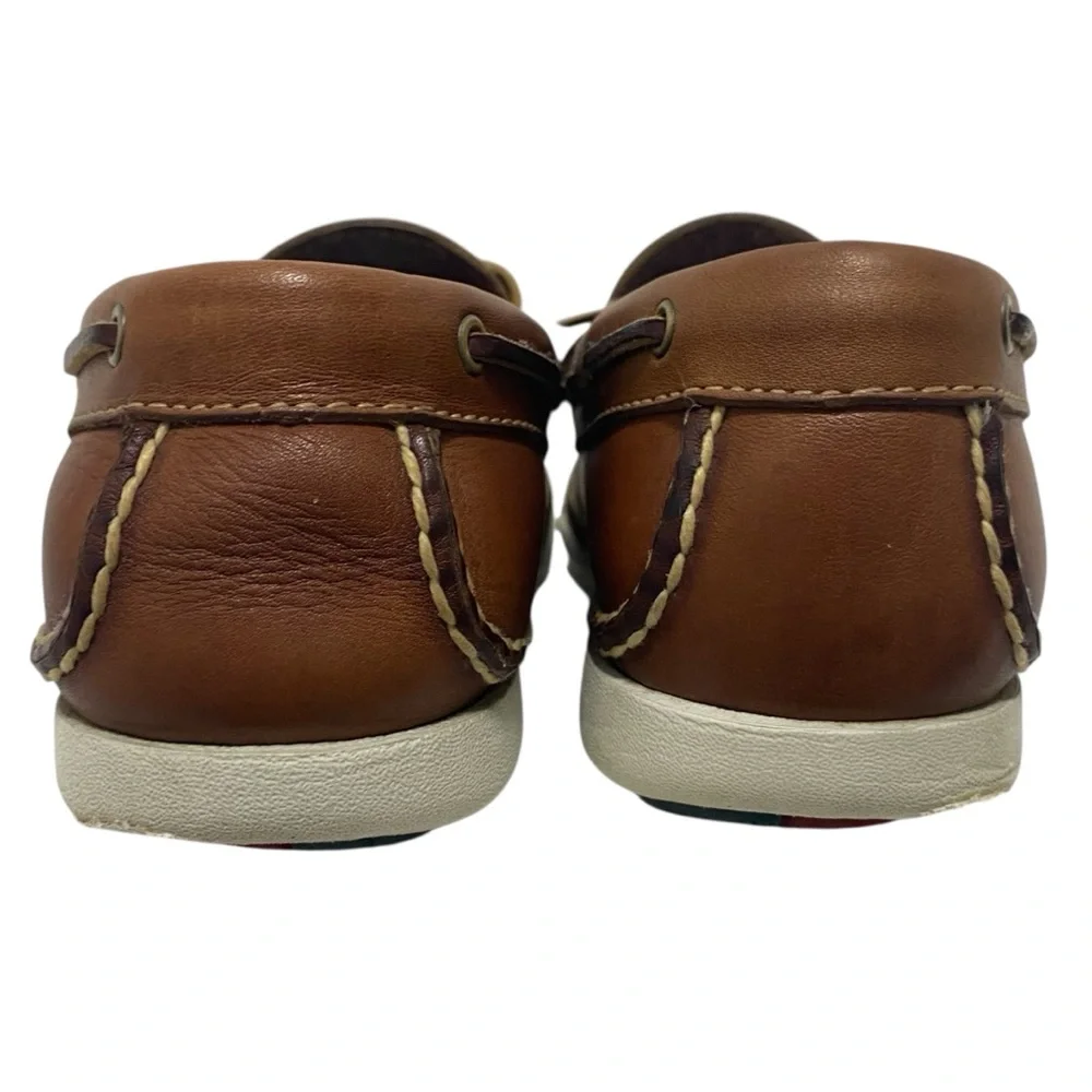 Dexter Vintage Leather Brown Boat Shoes Loafer Slip Ons - Like New - Size 8